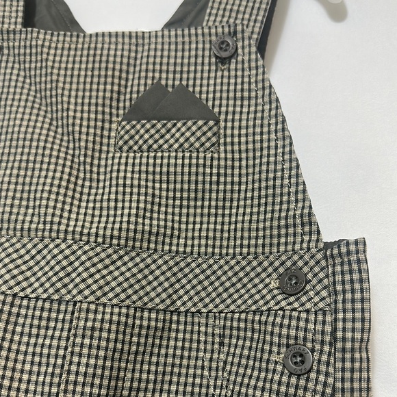 FAO Schwarz Black and White Overalls with Sturdy Fabric - Picture 2 of 9